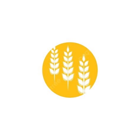 Wheat Logo Template Vector Symbol Sign Natural Wheat Vector Sign