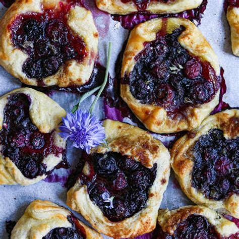 Blueberry Thyme Galettes With A Pistachio Cardamom Cream Aisling