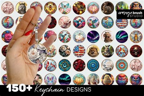 Mega Keychain Sublimation Bundle Round Keychain Designs