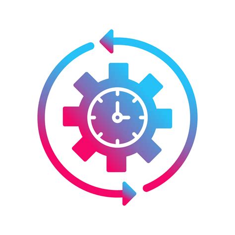 Girar El Icono De Vector De Tiempo Vector En Vecteezy