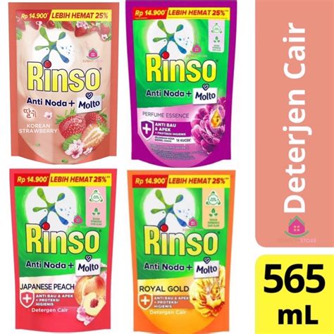 Jual Rinso Molto Deterjen Parfum Cair Detergent Liquid Ml Ml