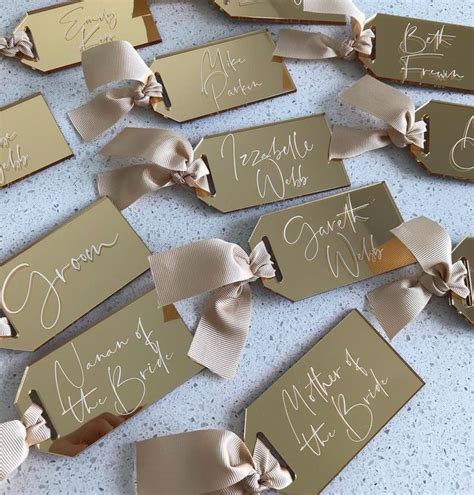 Name Tags Wedding | Wedding name tags, Luggage tags wedding place cards ...