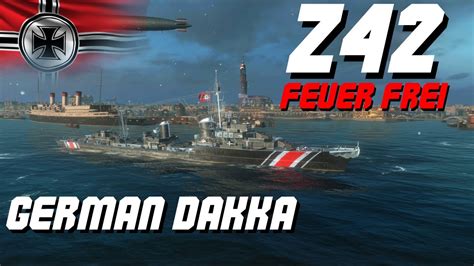 Z 42 German Dakka Machine German Gunboat Review YouTube