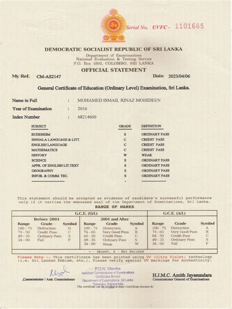 11 General Certificate of Ordinary Level Examination | PDF ...