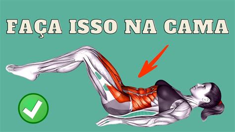 Faça estes 5 exercícios na cama e fique a barriga lisa em apenas 30