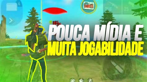 UM JOGADOR POUCA MÍDIA E MUITA JOGABILIDADE FREE FIRE MOTO G7 PLAY