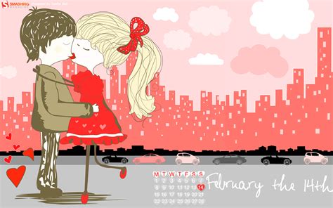 Fevrier Saint Valentin Calendrier