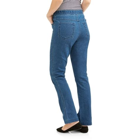 Realsize Womens Stretch Denim Pull On Bootcut Jeans