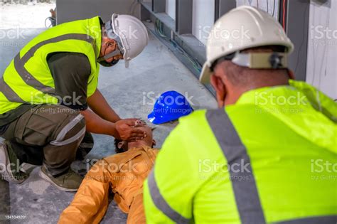 Electric Worker Suffered An Electric Shock Accident Unconscious Safety