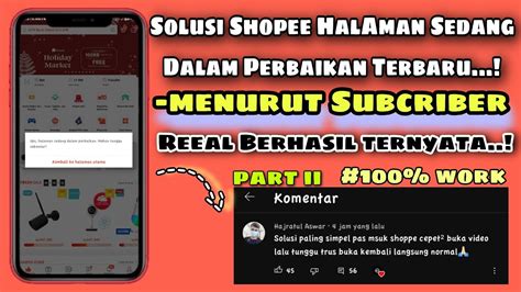 Cara Mengatasi Shopee Gangguan Solusi Halaman Shopee Sedang Dalam