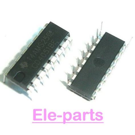 10 PCS CD4051BE DIP 16 CD4051 Multiplexer Demultiplexer Integrated