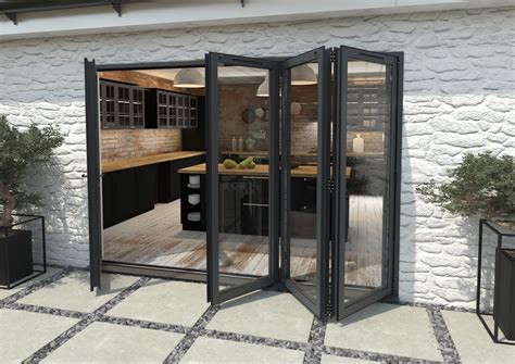 Mm Grey Aluminium Bifold Doors Left Right Bifold Doors At