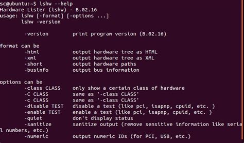 Comando Lshw No Linux Exemplos Acervo Lima