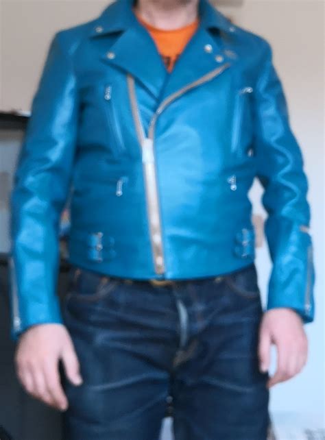 Lewis Leathers Lightning In Vintage Turquoise Hh The Fedora Lounge