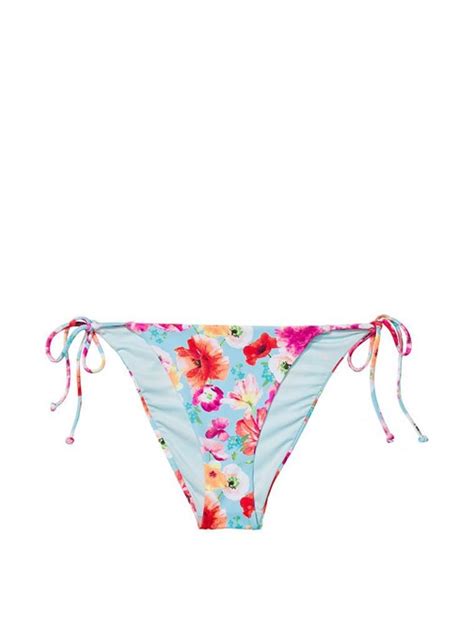 Essential Yandan Ba Lamal Cheeky Bikini Alt Mavi I Ekli Vs