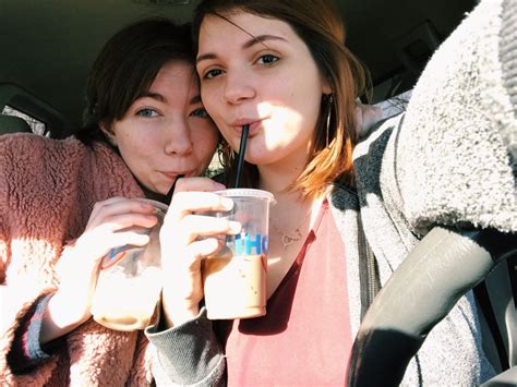 Cafelesbian Lesbians In Cars Getting Coffee And Kissing Tumblr Pics