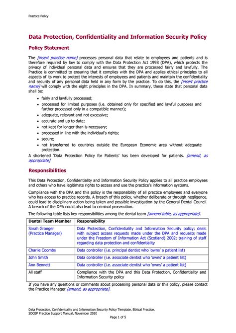 42 Information Security Policy Templates [cyber Security] ᐅ Templatelab