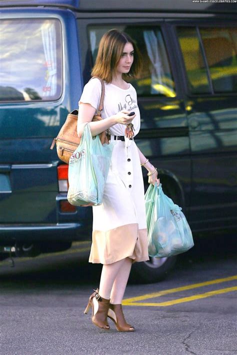 Lily Collins Celebrity High Resolution Babe Straight