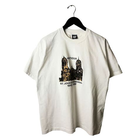 Vintage 1992 Vintage Antigua St John's Cathedral T Shirt 90s XL | Grailed