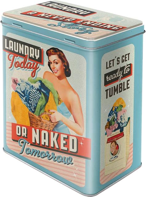 Nostalgic Art Retro Vorratsdose L L Laundry Today Or Naked Tomorrow