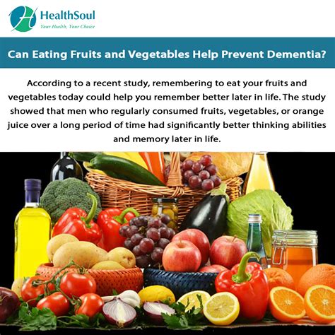 Can Eating Fruits And Vegetables Help Prevent Dementia Health News