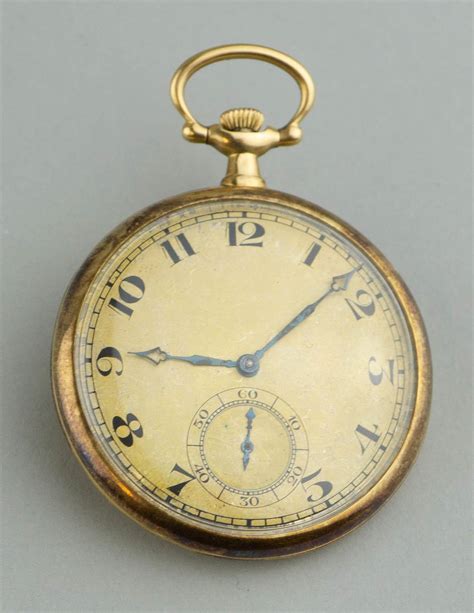 Lot 18K YELLOW GOLD LONGINES POCKET WATCH WITH CHAIN