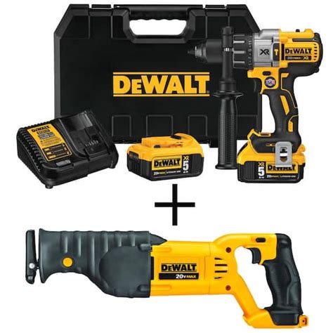 DEWALT 20V MAX XR Cordless Brushless 3 Speed 1 2 In Hammer Drill