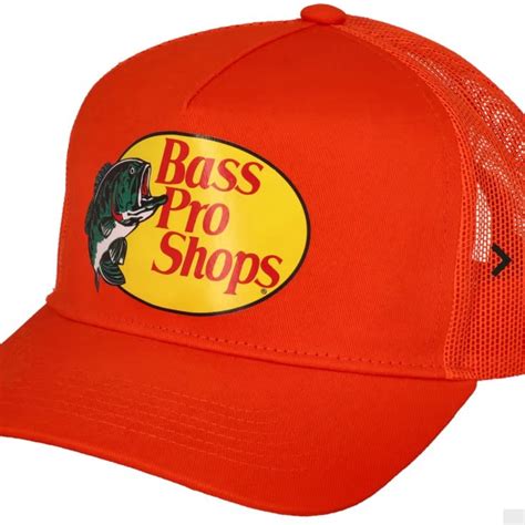 Bass Pro Shops Mesh Trucker Cap Bright Orange Mesh Trucker Cap Bass Pro Shop Hat Trucker Cap