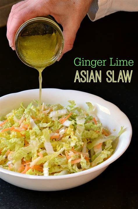 Ginger Lime Asian Slaw Recipe From Real Food Real Deals