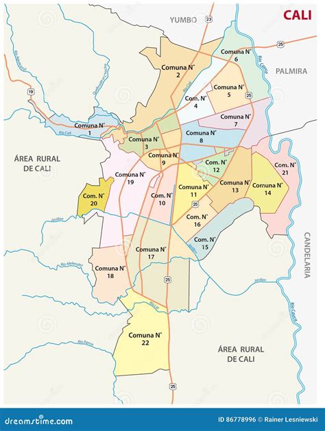 Cali Colombia Map