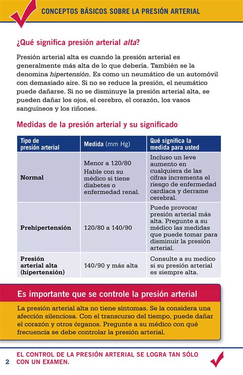 La Presin Arterial Y Su Salud PDF