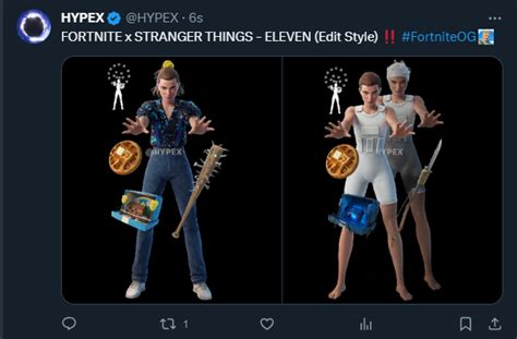 Fortnite X Stranger Things Eleven Edit Style Via Hypex R