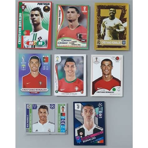 Lote Figurinhas Cards Cristiano Ronaldo Nunca Coladas Copa