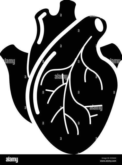 Human Heart Organ Icon Simple Style Stock Vector Image And Art Alamy