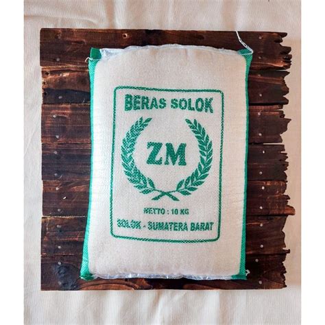 Jual Beras Solok Asli Sokan Super Kg Pengiriman Gojek Grab