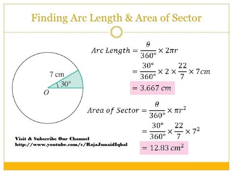 Finding Arc Length And Area Of Sector Surveying Architects