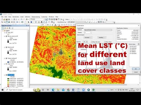 How To Calculate Minimum Maximum And Mean LST C For Different Land