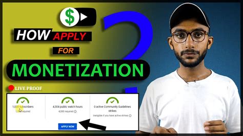 How To Apply For YouTube Monetization 2023 Enable YouTube Channel