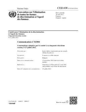 Fillable Online Www2 Ohchr CEDAW Convention Sur L Limination De Toutes