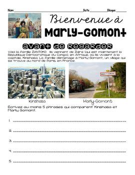 Activity Packet For The Film The African Doctor Bienvenue A Marly