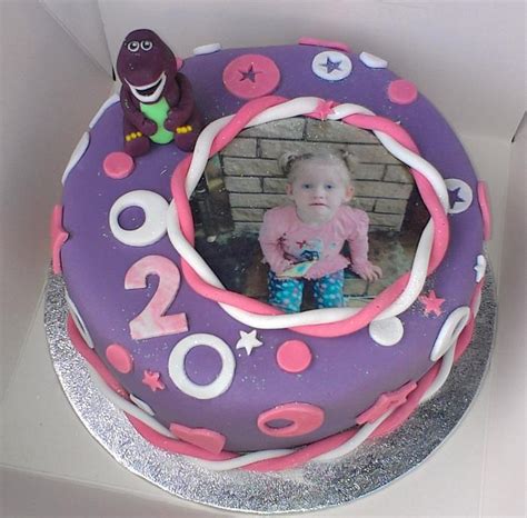 Barney The Dinosaur Cake Decorated Cake By Krazy Cakesdecor