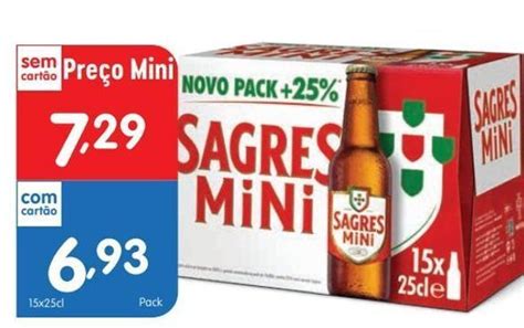 Promoção Cerveja sagres mini em Minipreço