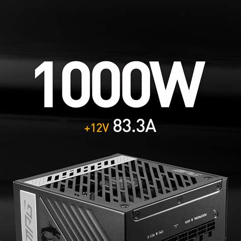 MSI MPG A1000G PCIE5 ATX 3 0 80 Plus Gold 1000W Modular Power Supply