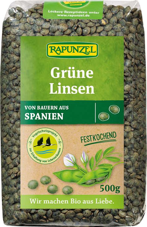 Rapunzel Linsen grün bio 500g ab 3 73 Preisvergleich bei idealo de