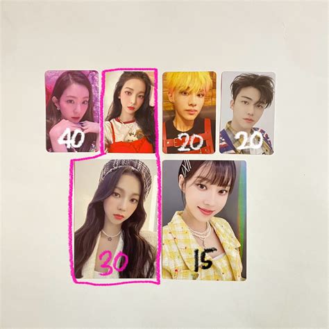 WTS RED VELVET IRENE AESPA KARINA WINTER NCT JAEMIN WINWIN PHOTOCARD