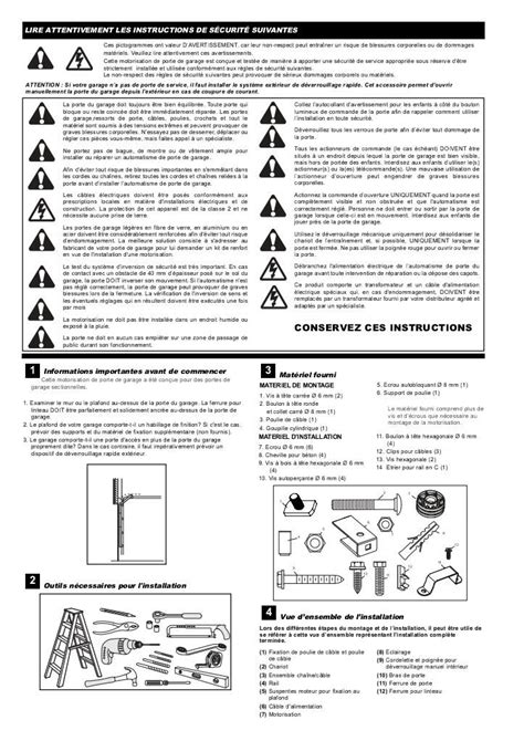 Notice Moteur Porte De Garage Push Pull La Culture De La Moto