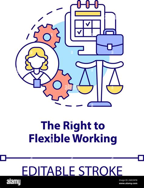 Right To Flexible Working Concept Icon Stock Vector Image And Art Alamy