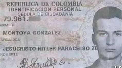 Jesucristo Hitler y otros Los nombres más raros del mundo Ideal