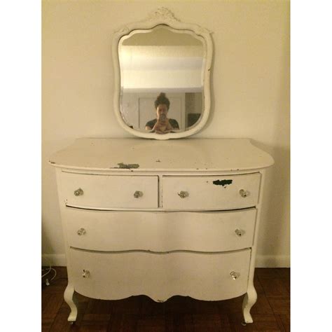 Vintage Shabby Chic Dresser W Mirror AptDeco