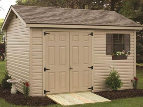 Outdoor Vinyl Sided Shed - Maintenance Free Garden Storage Sheds